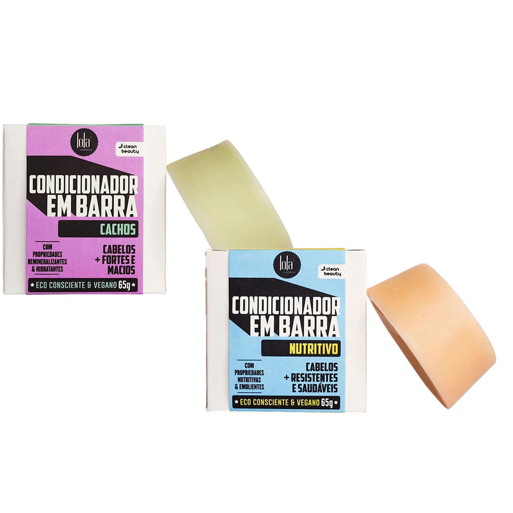 Miniatura Lola Cosmetics Kit em Barra – Condicionador Cachos + Condicionador Nutritivo Kit