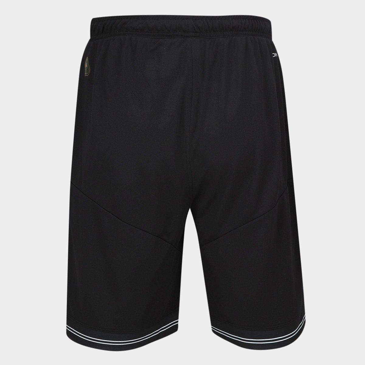 Miniatura Shorts Vasco II 25/26 s/n Jogador Kappa Masculino Preto - P