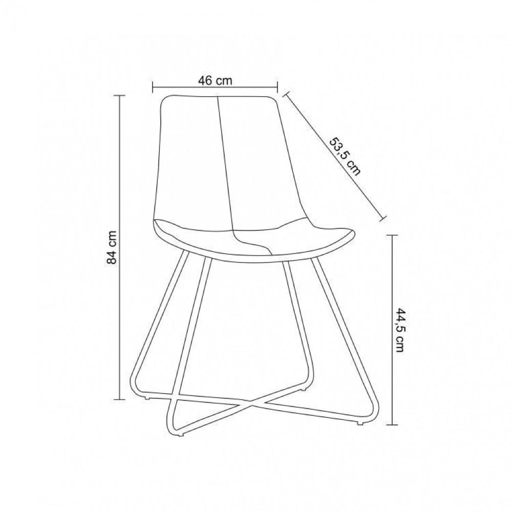 Conjunto Mesa 210cm Rústica 4 Cadeiras Brenda Industrial Espresso Móveis Marrom/Preto