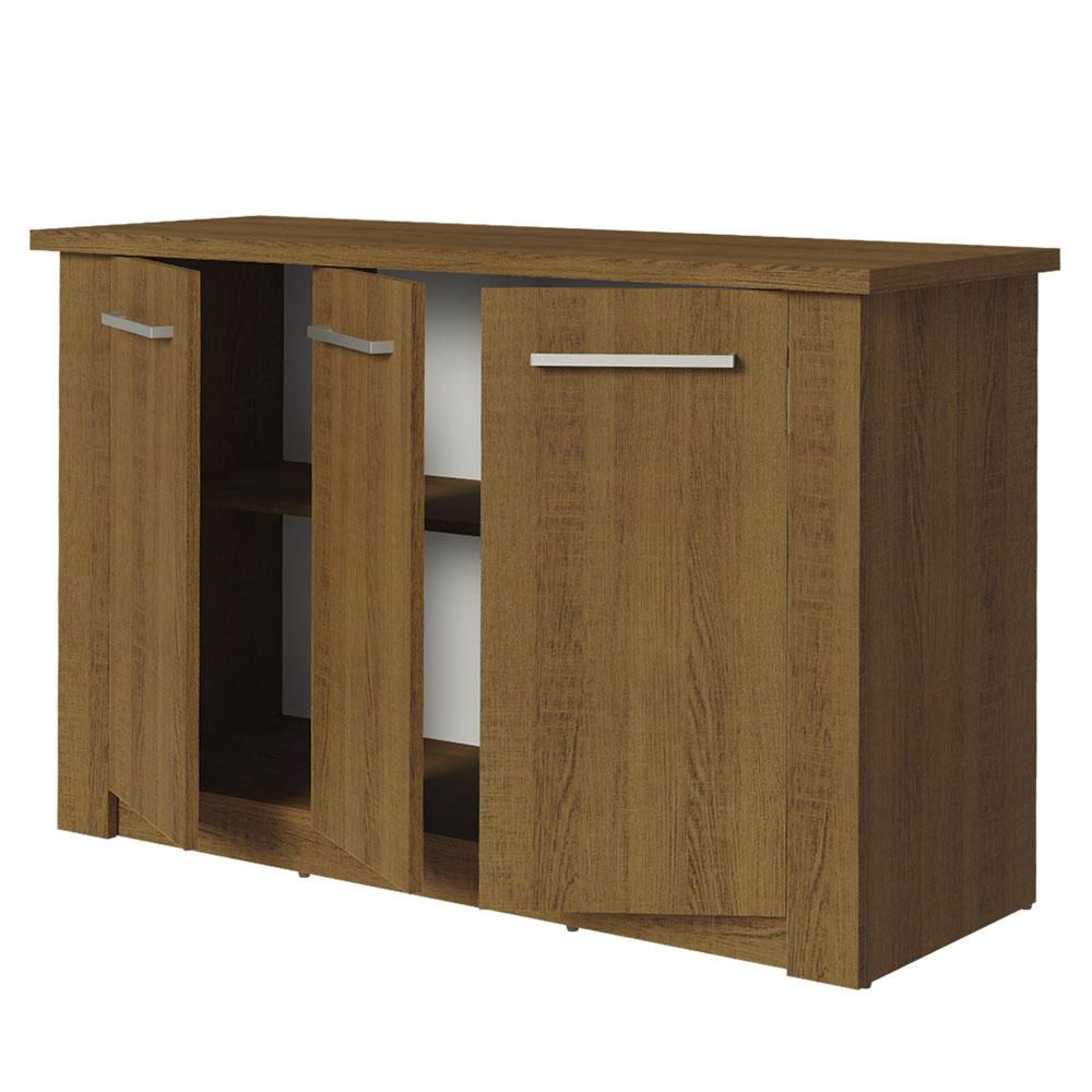 Buffet Aparador para Sala de Jantar Madesa 3 Portas Rustic