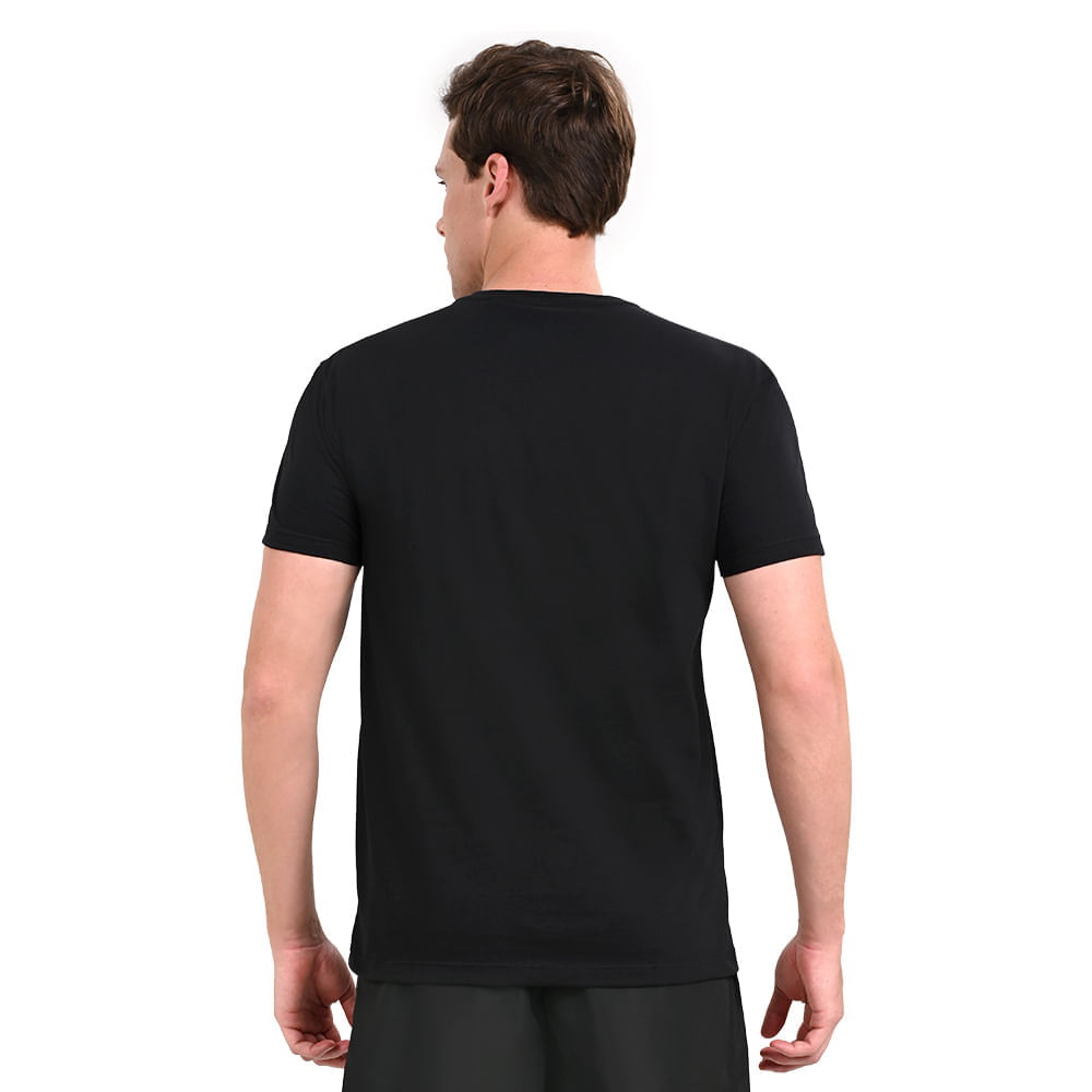 Miniatura Camiseta Casual Masculina Mizuno Basic Big Logo 2 G Preto