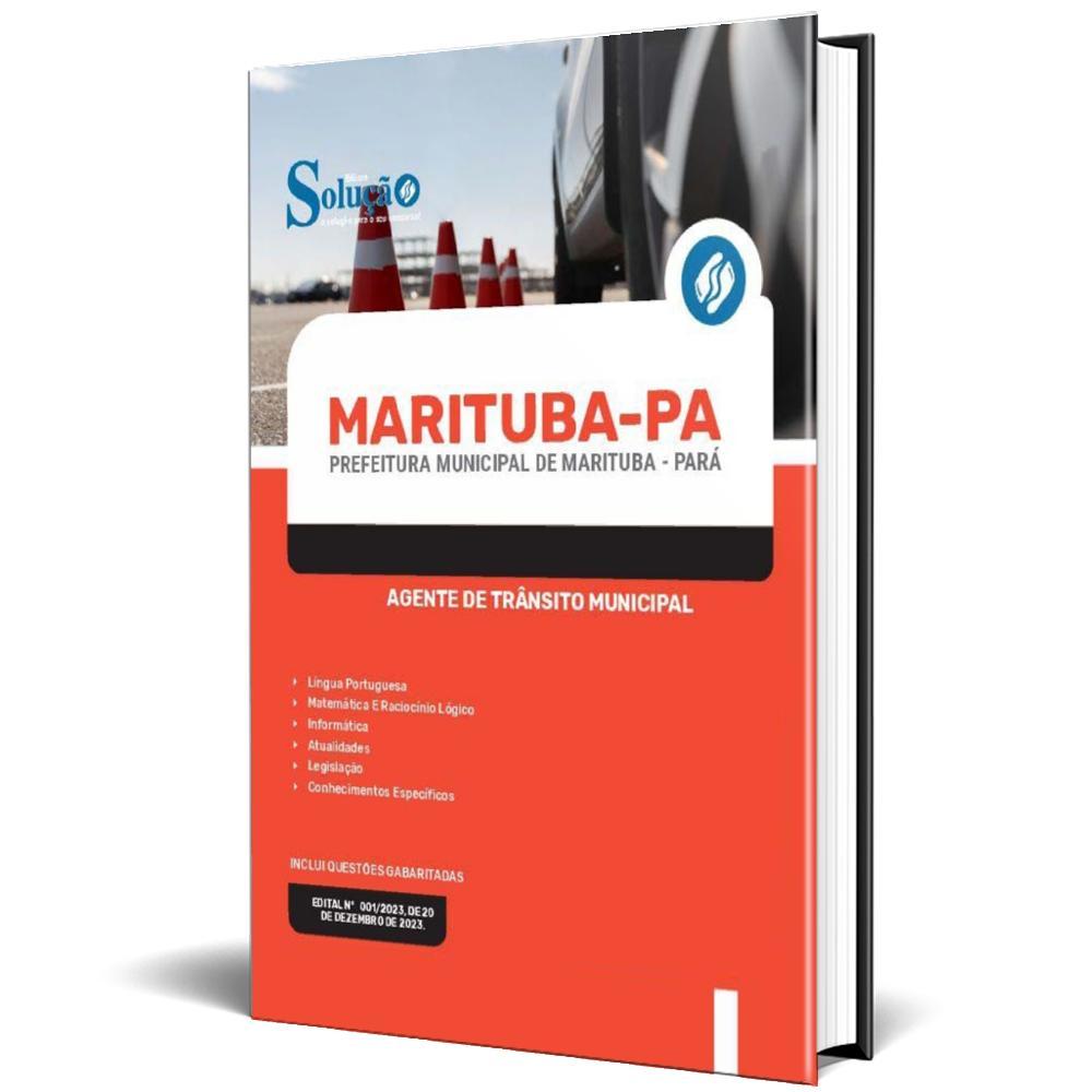 Miniatura Apostila Prefeitura Marituba Pa 2024 Agente Trânsito