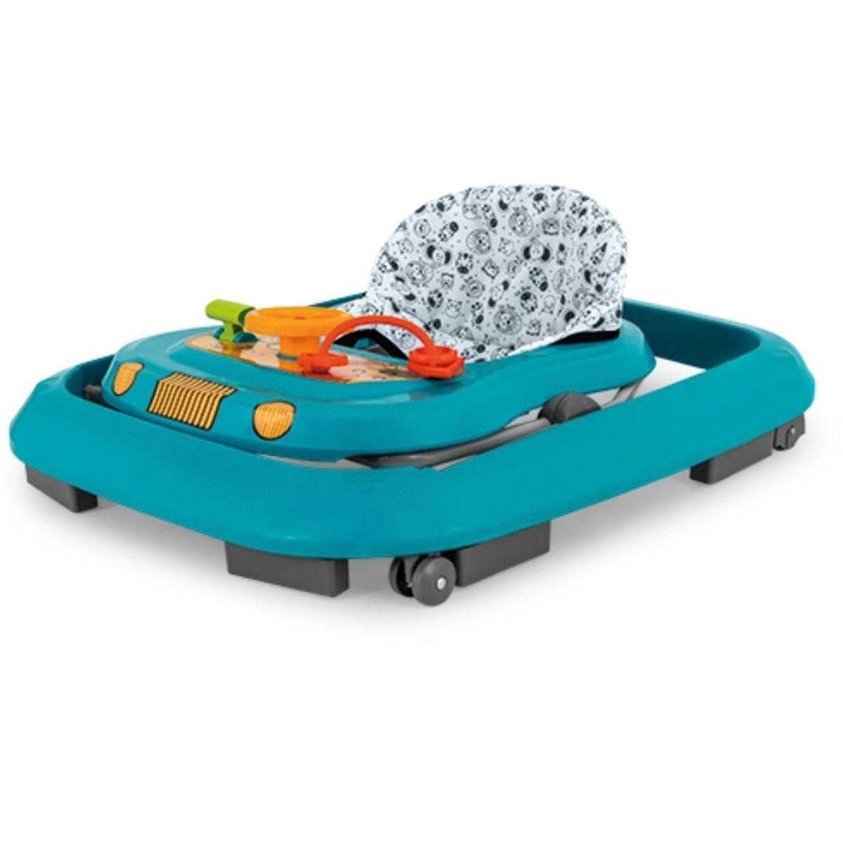 Andador Infantil Safari Ii Azul Tutti Baby