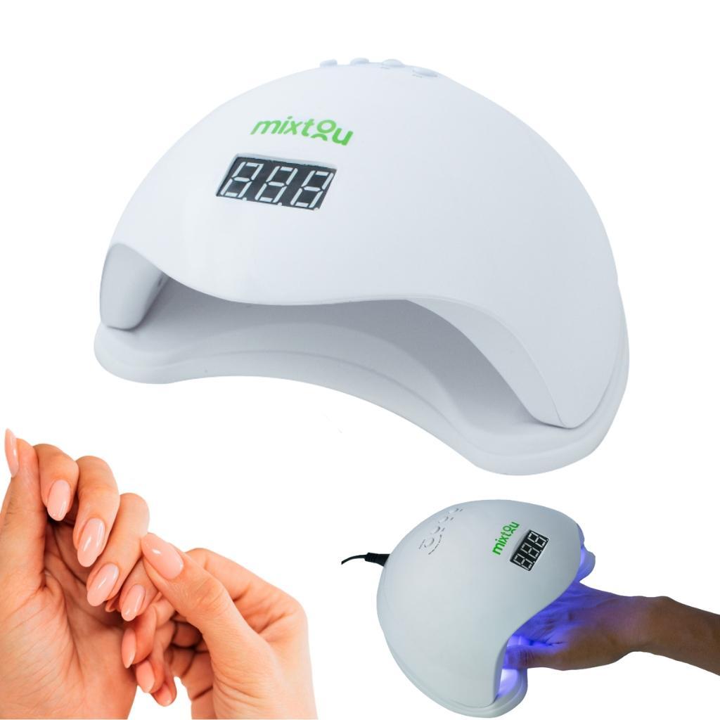 Miniatura Cabine Led/Uv Bivolt Unhas Profissional Seca Gel Cor Branco