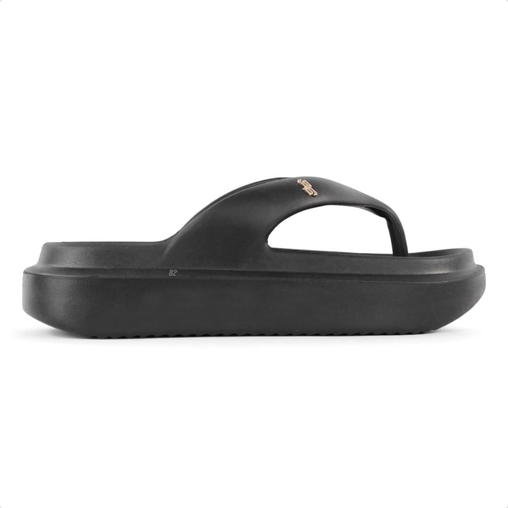 Miniatura Chinelo Usaflex Poofy Salto Plataforma Feminino Preto - 34
