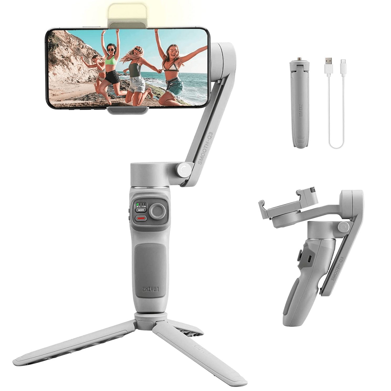 Miniatura Estabilizador Zhiyun Smooth-Q3 Gimbal de 3 Eixos para Smartphones