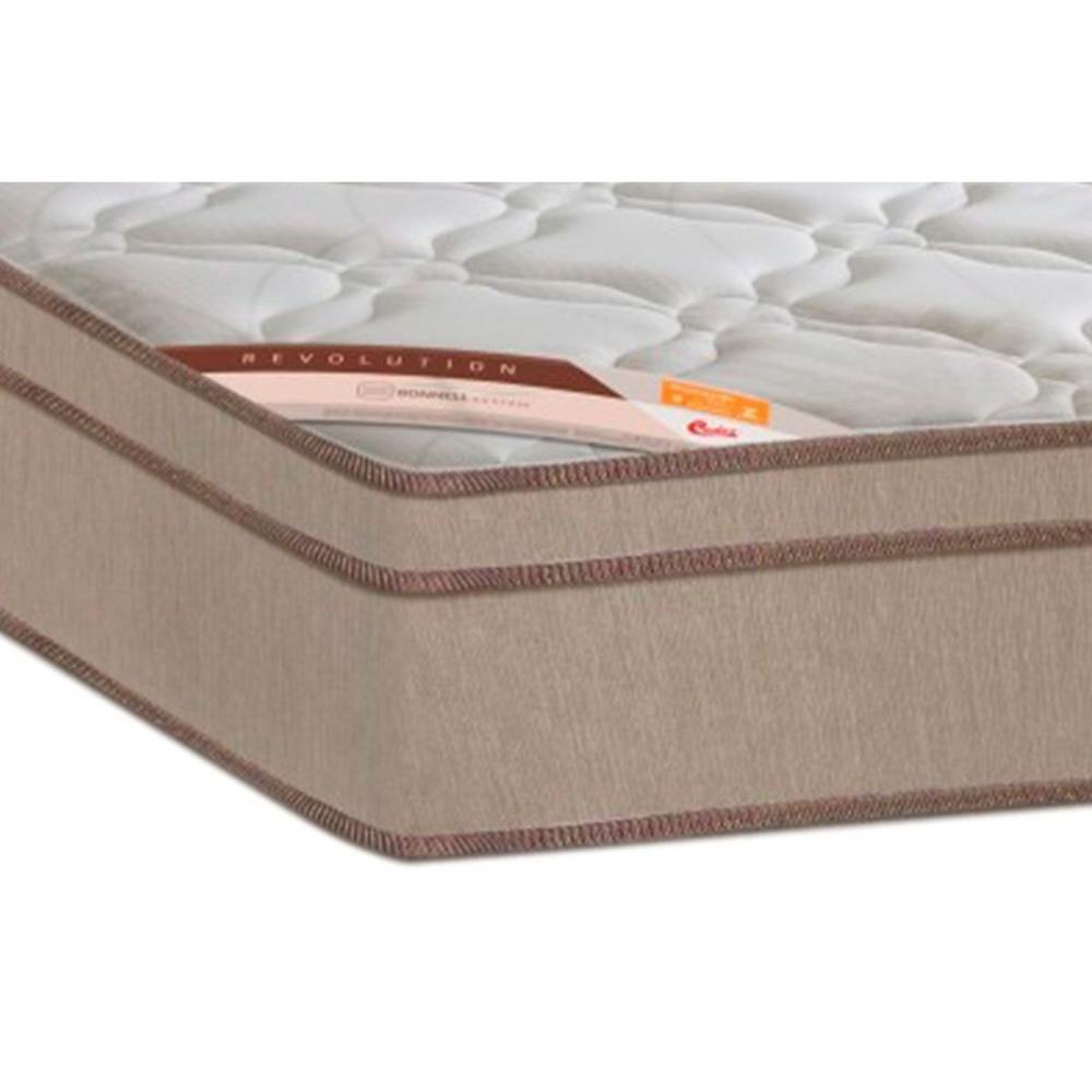 Cama Box Queen: Colchão Molas Ensacadas Castor Pocket Revolution Híbrido + Base Brown(158X198)