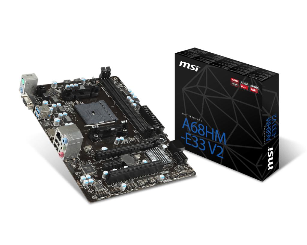 Miniatura Placa Mãe Msi A68hm-e33 V2 Fm2  vga/hdmi/usb3.0/ddr3