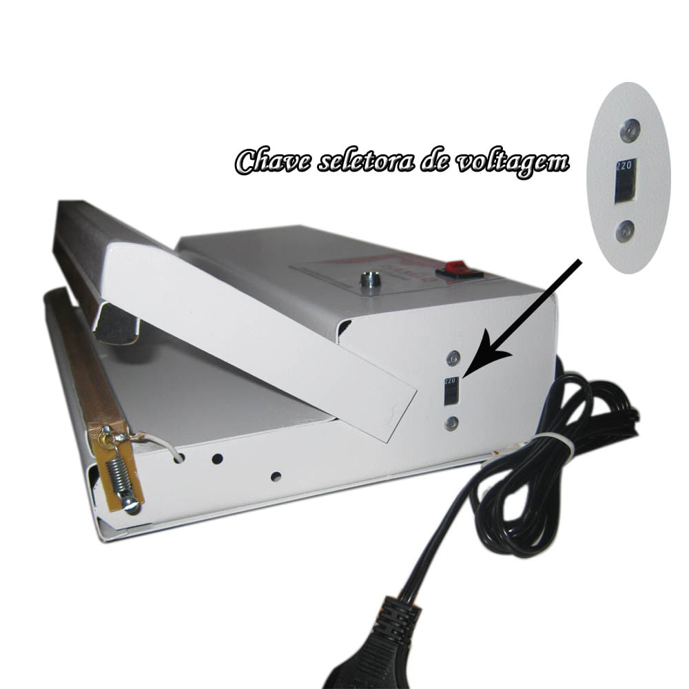 Miniatura Seladora Manual de embalagens plasticas 30cm ST Isamaq
