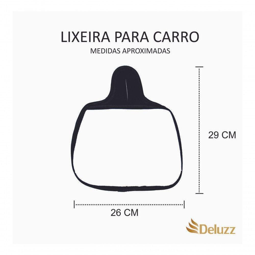 Miniatura Lixeira Para Carro Neoprene Lixo Car Mapa Pirata