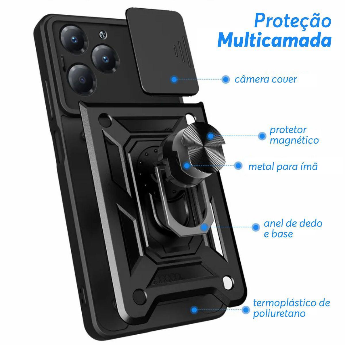 Miniatura Capa Capinha Case Para Infinix Hot 40 - Protetora Militar