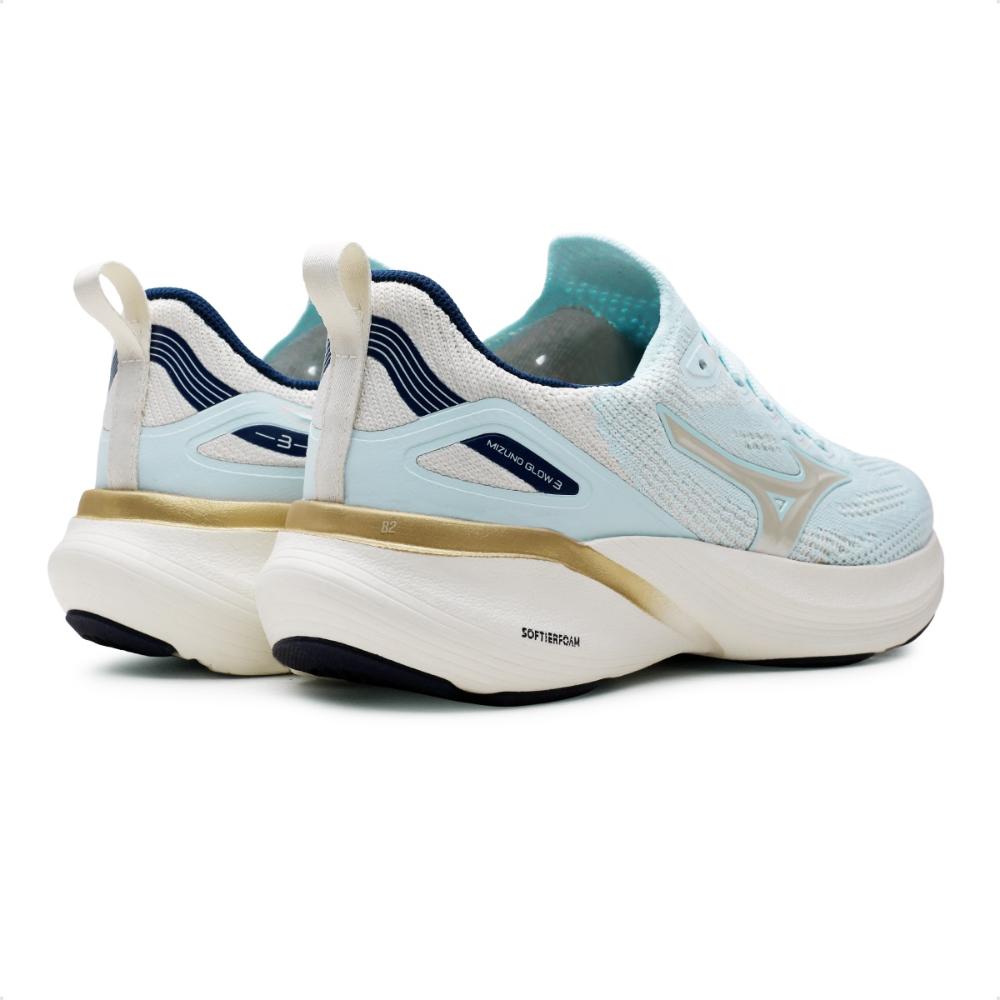 Miniatura Tenis Mizuno Glow 3 Feminino Azul Claro - 34