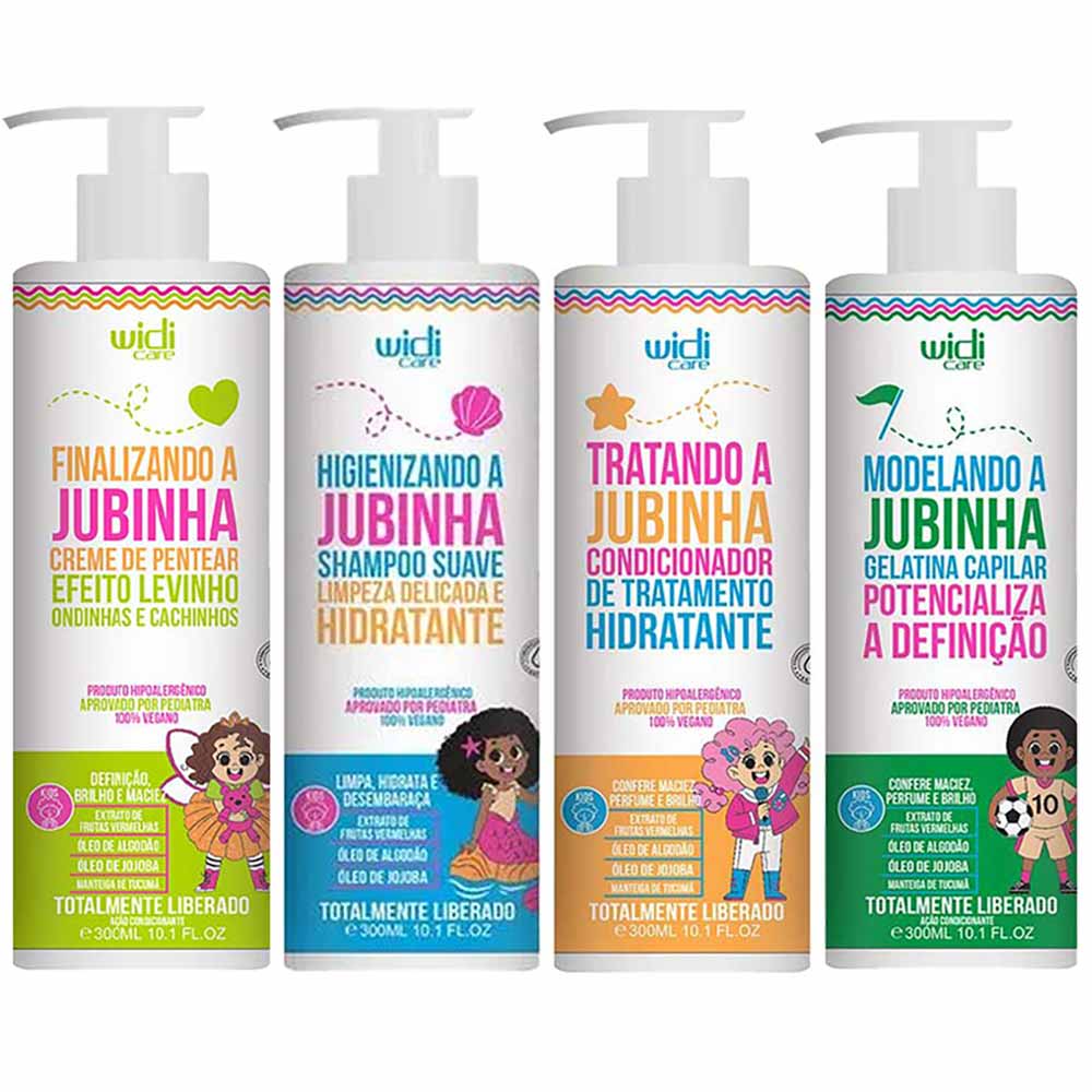 Miniatura Widi Care Jubinha Kit – Shampoo + Condicionador + Creme de Pentear + Gelatina Kit