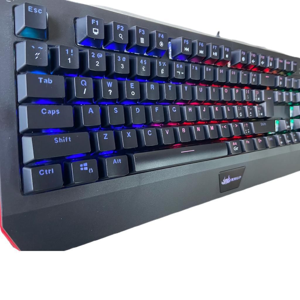 Miniatura Teclado Gamer Mecanico Switch Blue Knup Kp-Tm005 Chroma