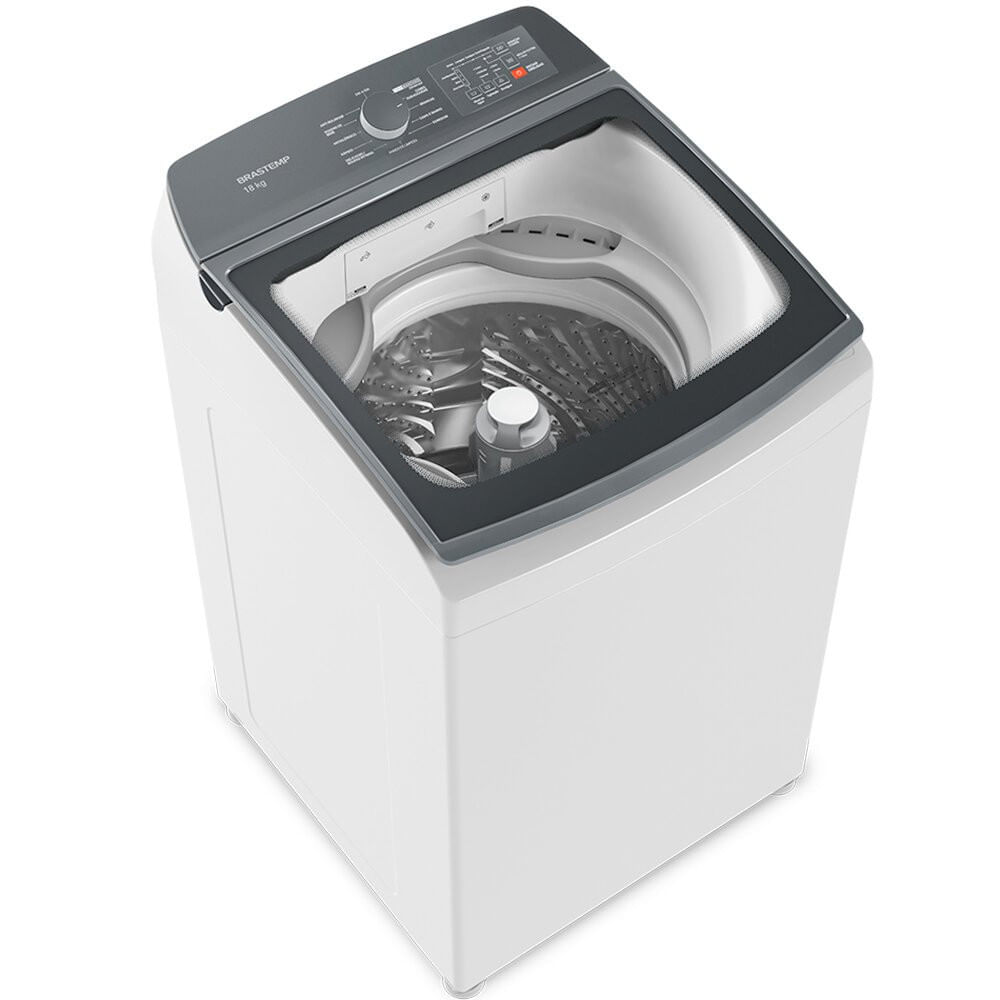 Miniatura Máquina de Lavar Brastemp 18 kg Ciclo Tira Manchas Advanced BWF18AB Branco - 110V