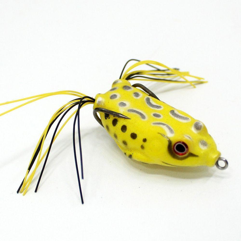 Miniatura Kit 4 Isca Anzol Sapo Artificial Equipamento Para Pesca 10g