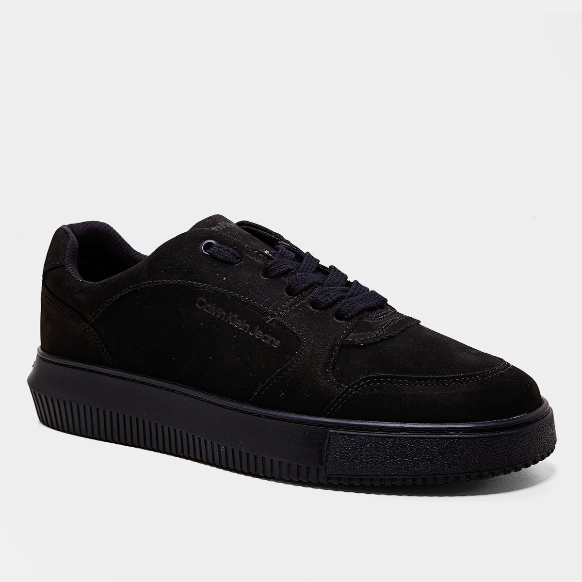 Miniatura Tênis Couro Calvin Klein Chunky Masculino Preto - 37