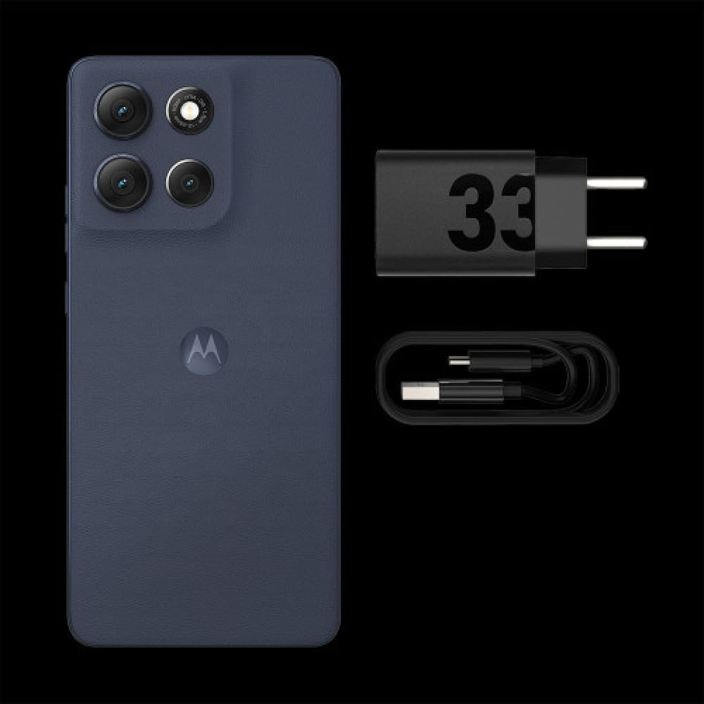 Smartphone Motorola Moto G86 5G 256GB 24GB 8GB RAM+16GB Tela 1.5K pOLED 50MP Sony Câmera Moto AI Vídeos em 4K IP68 + IP69 Grafite