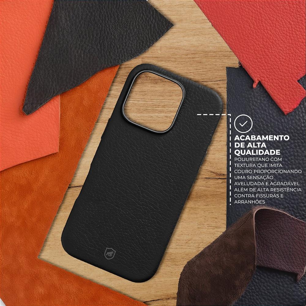 Miniatura Capa case capinha para iPhone 17 Pro Max - Magsafe Tech Couro - Marrom - Gshield