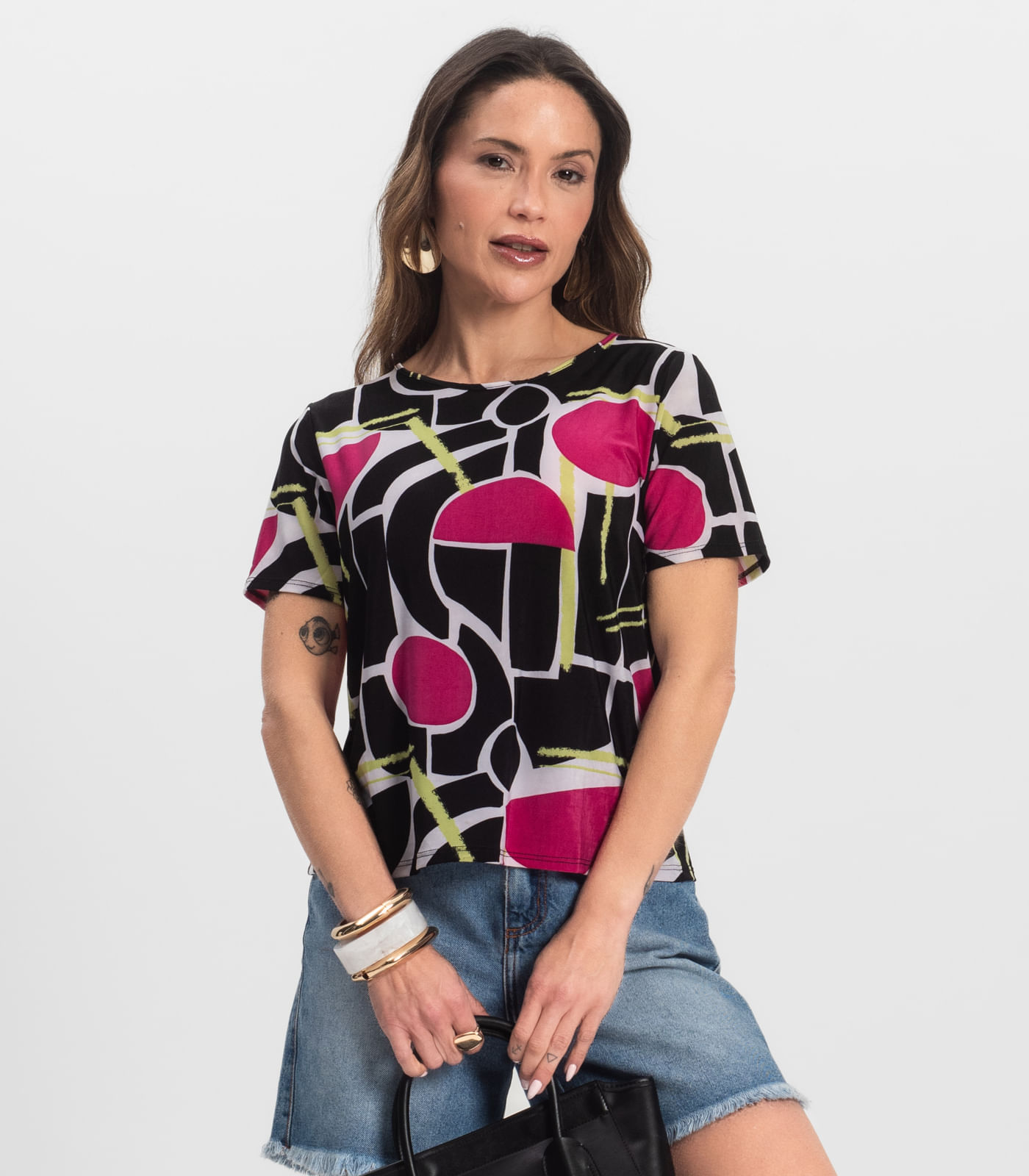 Miniatura Blusa Feminina Infinita Cor Preto G