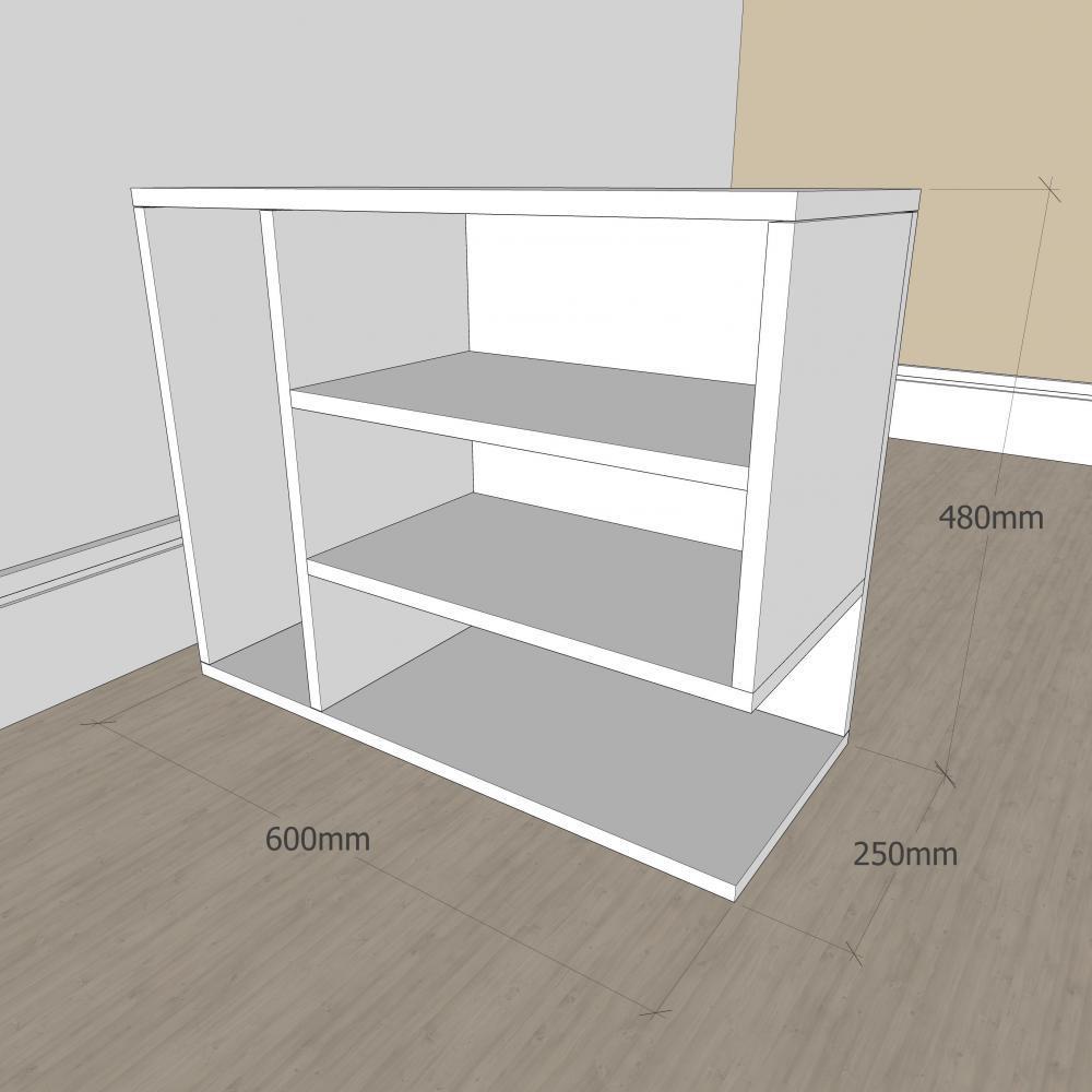 Miniatura Mesa Lateral Para Sofá E-Nichos Simples Amadeirado En51004Ml