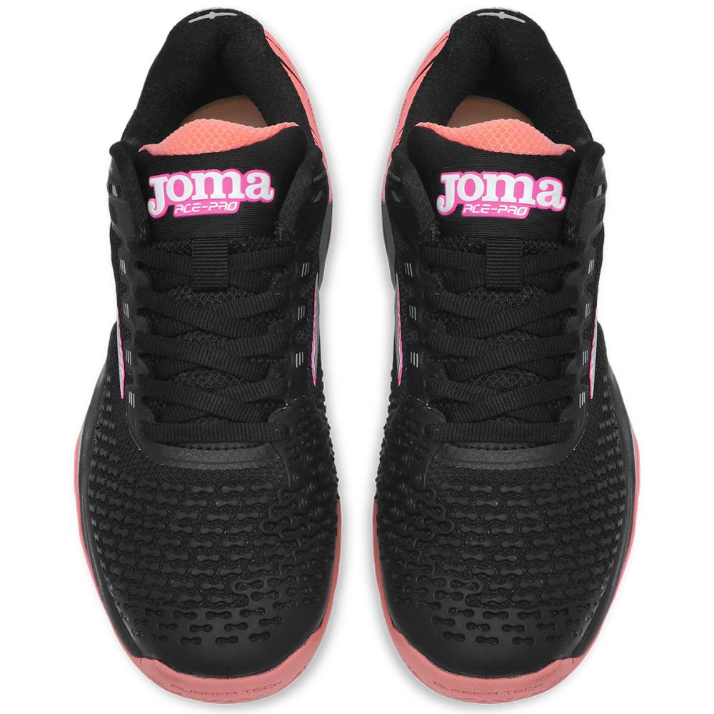 Miniatura Tênis Joma Ace Pro Clay - Saibro - Preto Rosa e Cinza 36