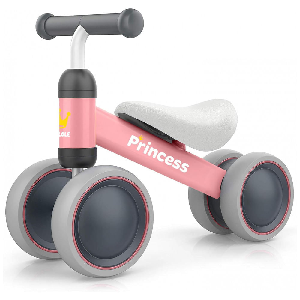Miniatura Bicicleta sem Pedal para Crianças de 1 a 3 Anos, BEKILOLE, Rosa