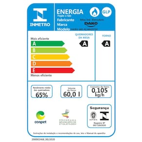 Fogão Dako 4 Bocas Magister com Mesa de Vidro e Acendimento Automático Bivolt - Preto
