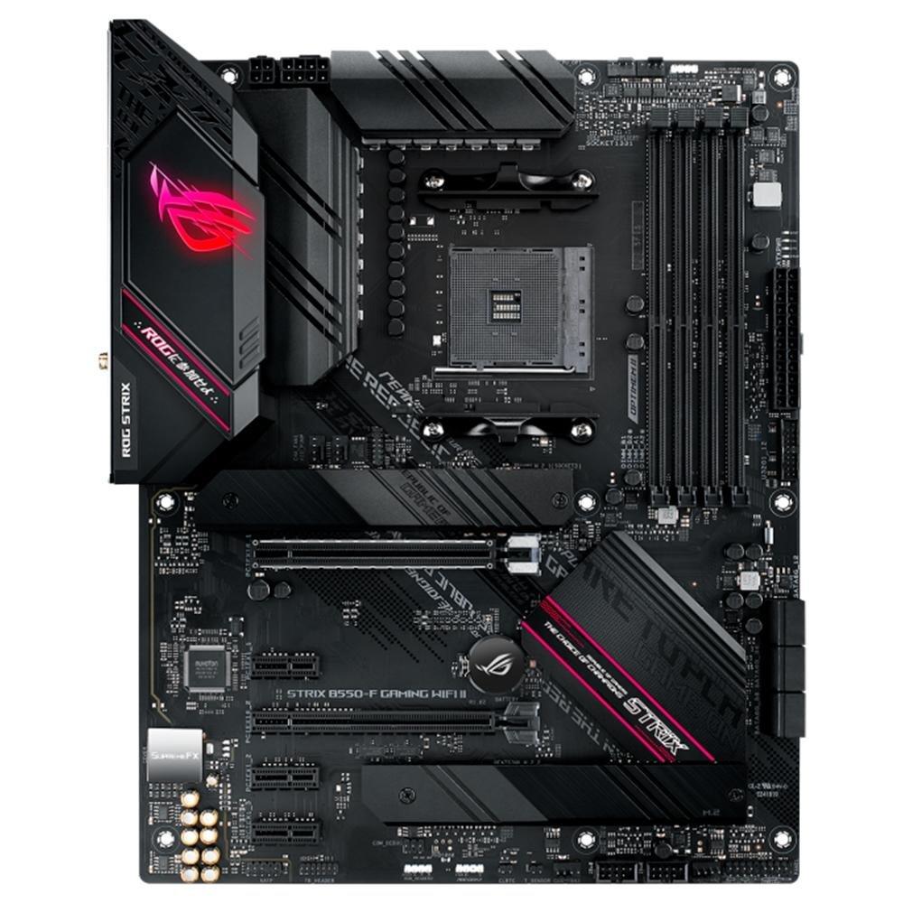 Miniatura Placa-Mãe ASUS ROG Strix B550-F Gaming II, AMD AM4, Aura Sync RGB, ATX, DDR4, Wi-Fi, Preto - 90MB19V0-M0EAY0