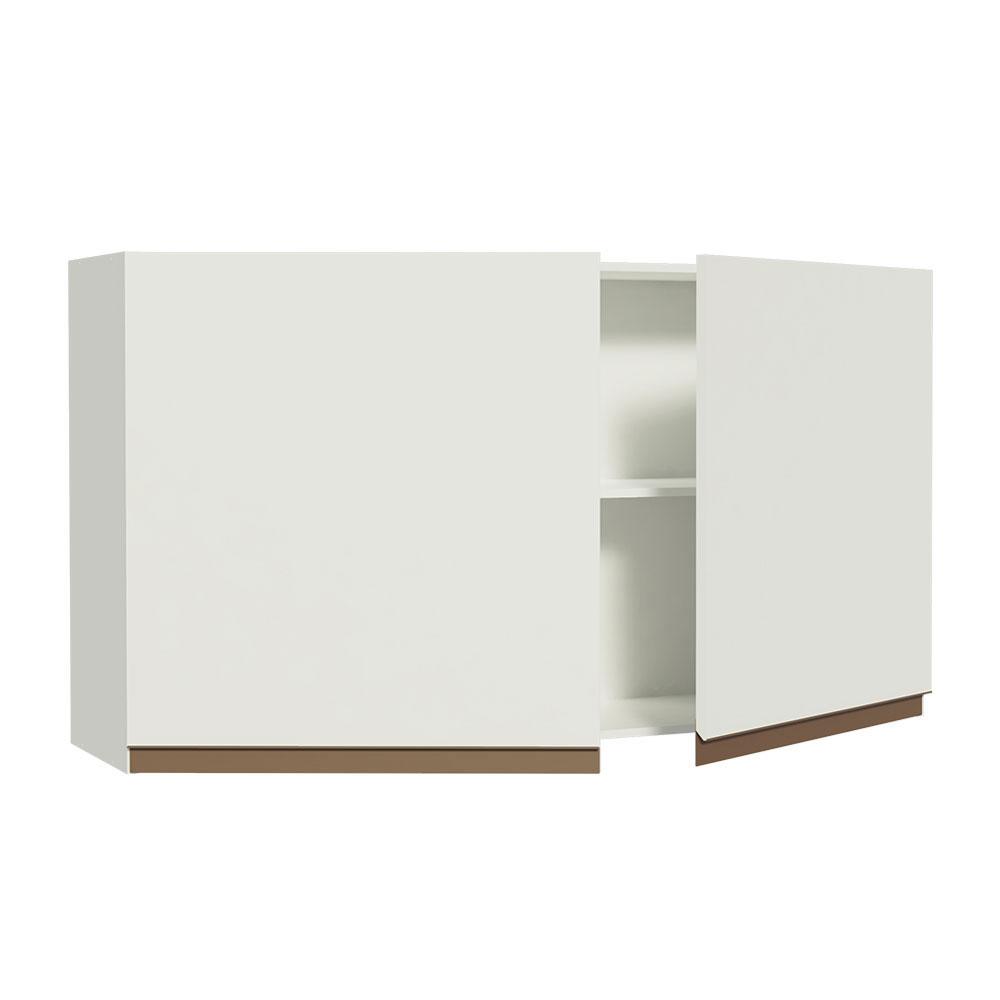 Miniatura Armário de Cozinha Aéreo 120 cm 2 Portas Branco Reims Madesa Branco