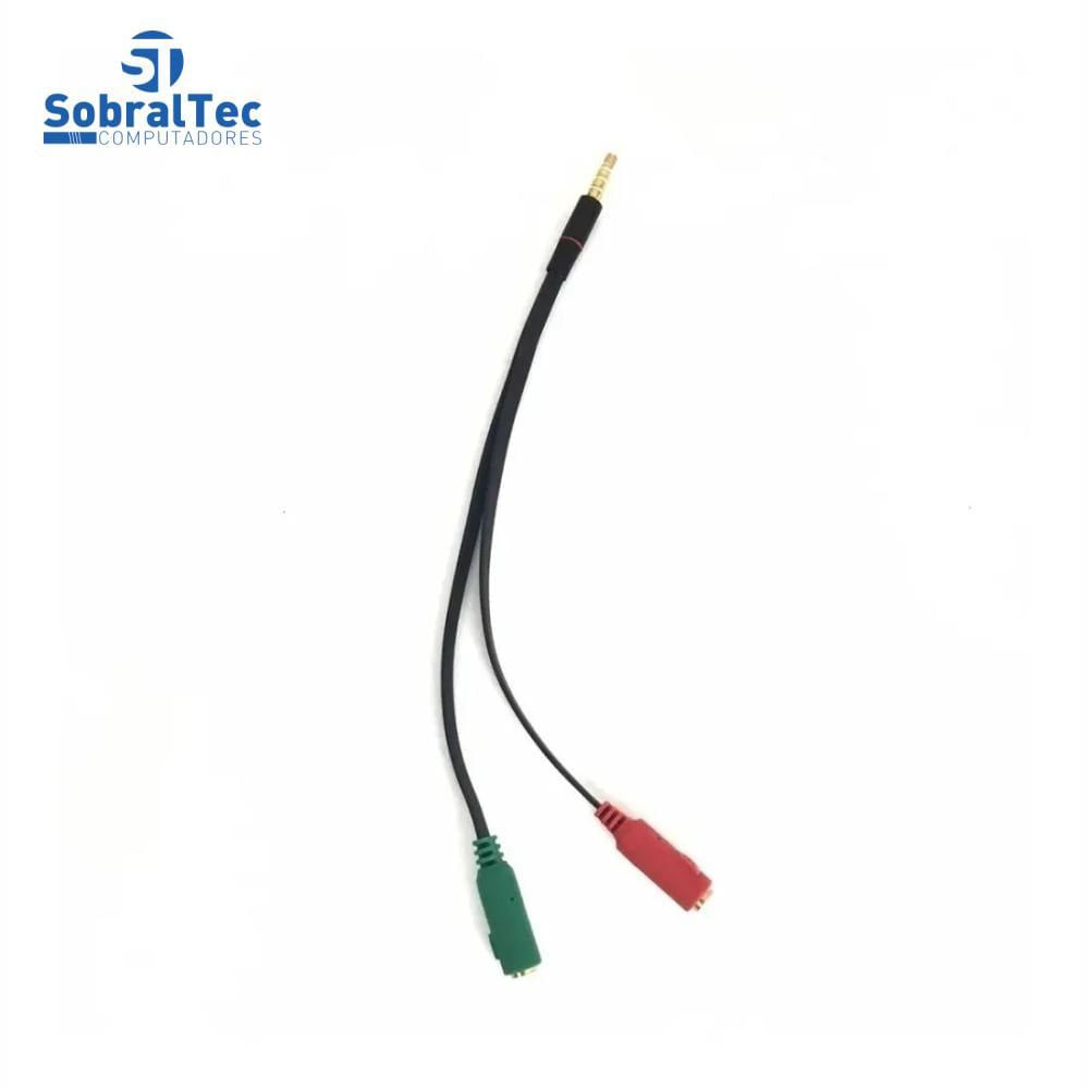 Miniatura Cabo Adaptador P3 P2 Combo Para Fone E Microfone