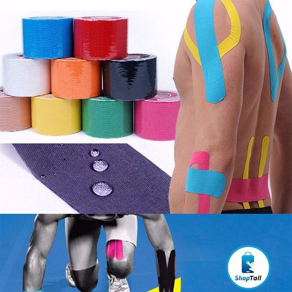 Miniatura Bandagem Elástica Fita Adesiva Academia 5 Mt Crossfit Lilás