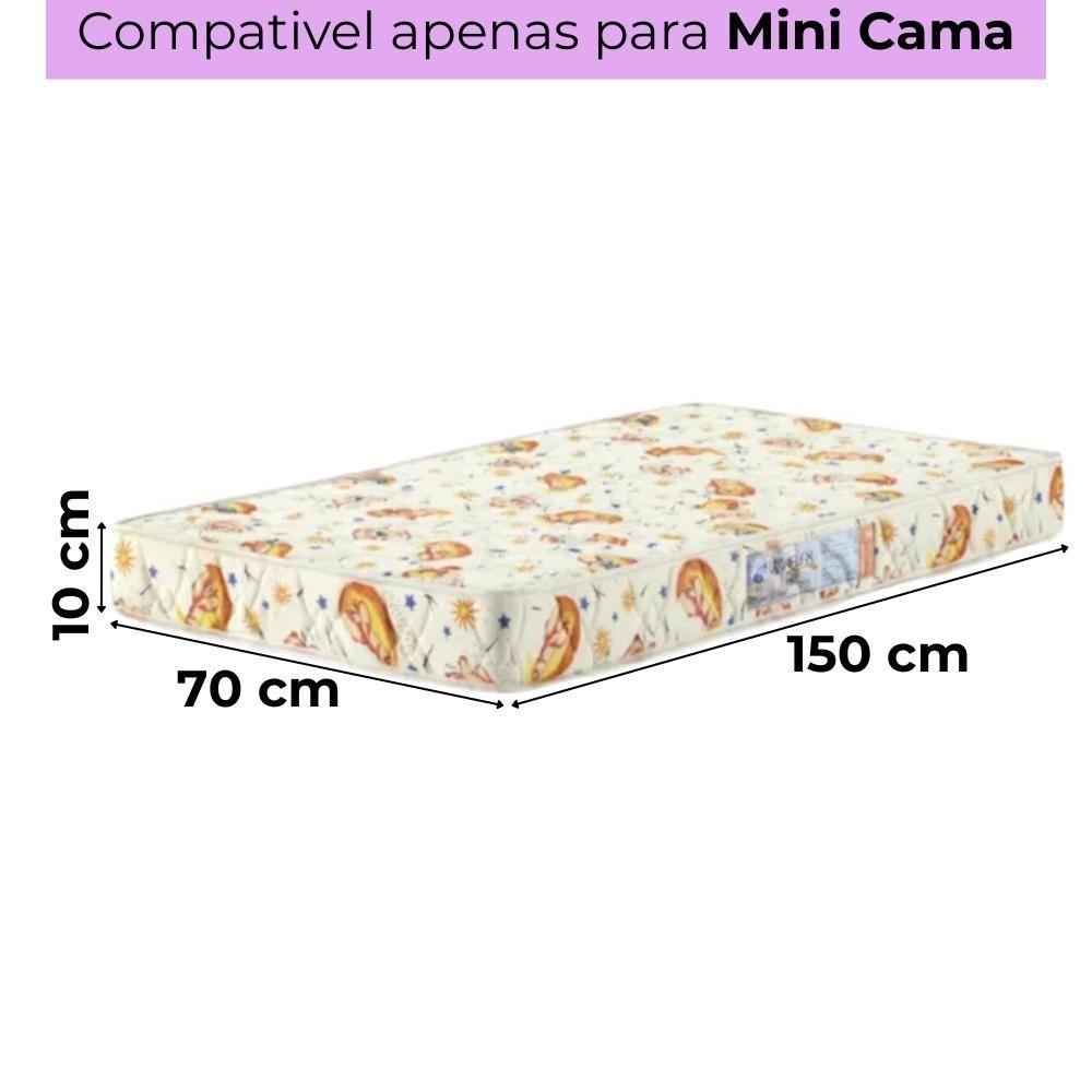Miniatura Colchao Infantil Mini Cama Nana Nenem 150x70 Umaflex Colorido