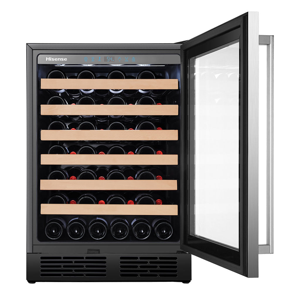 Miniatura Adega de Vinhos Hisense para 54 Garrafas com até 20°C - HWL-54W1ANQRI 110