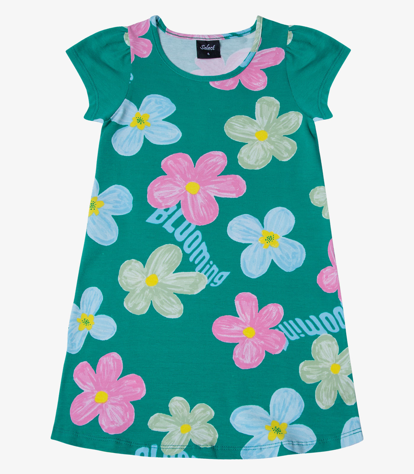 Miniatura Vestido Infantil Estampado Select Rosa 10