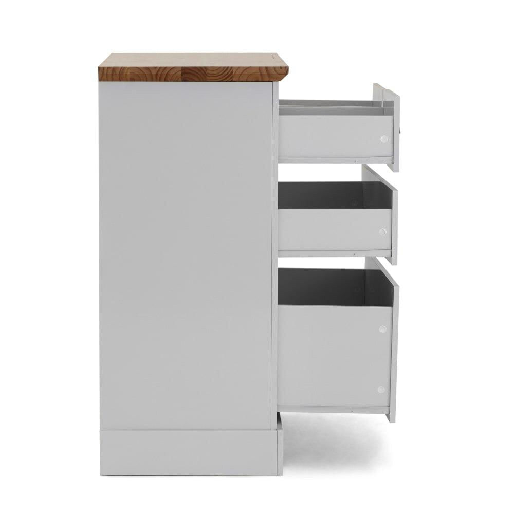 Miniatura Cômoda Édez Kopenhagen, 4 Gavetas, Off White