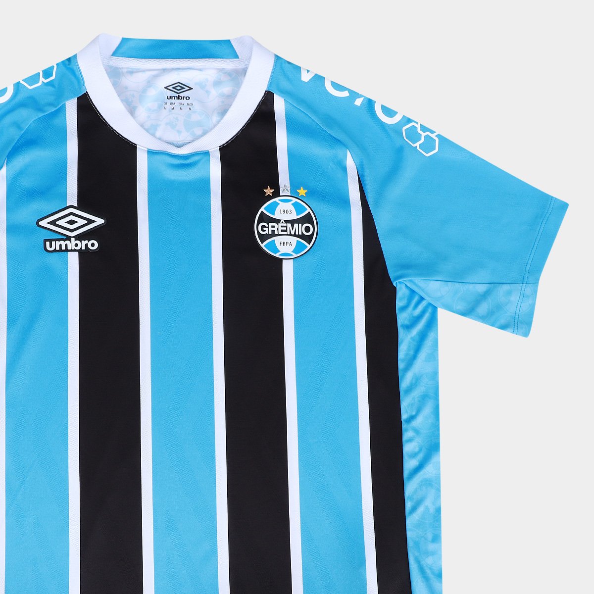 Camisa Grêmio I 25/26 Jogador Umbro Masculina Azul+Preto - G