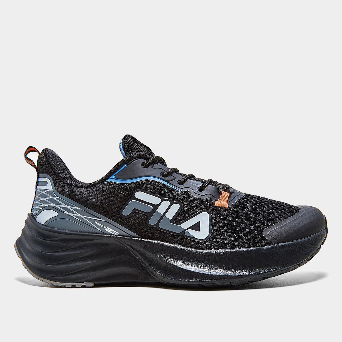 Miniatura Tênis Fila Racer Comet Masculino Preto+Azul - 38