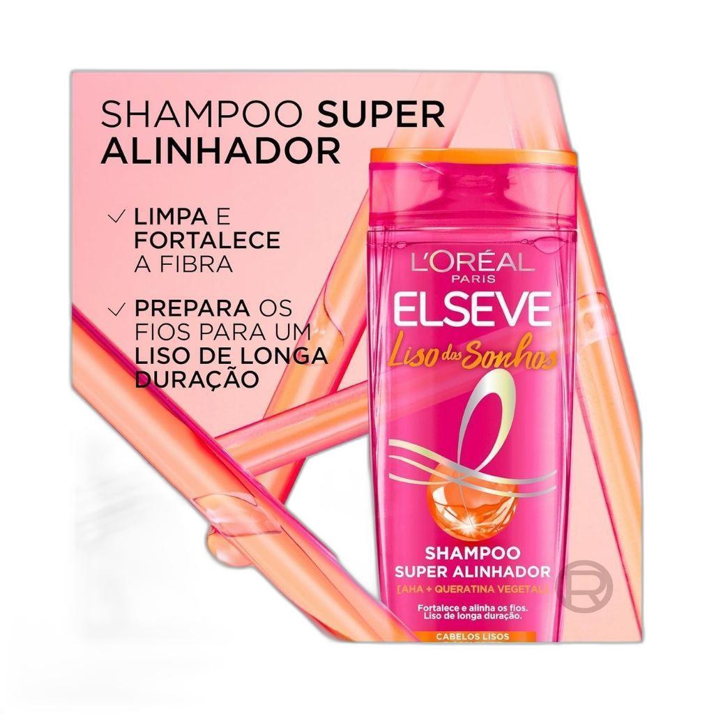 Miniatura Kit Elseve Liso Dos Sonhos Sh +Cond+Cr Trat+Creme Pent+Serum