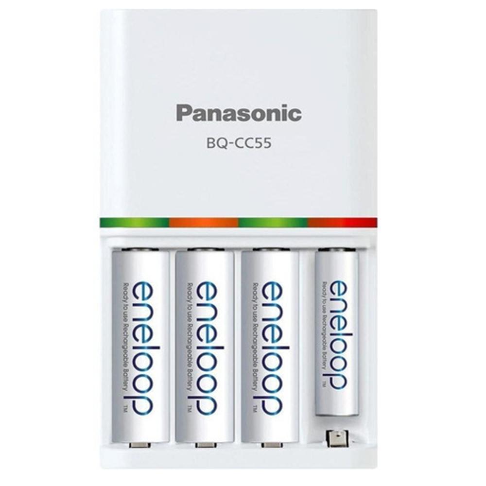 Miniatura Carregador Eneloop Panasonic Ultra Rápido Carga Em 3 Horas