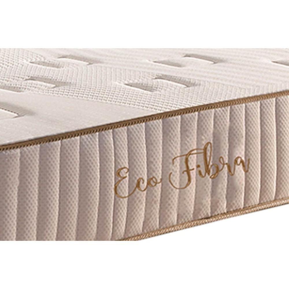 Miniatura Cama Box Baú Queen: Colchão Molas Paropas Masterpocket Ensacadas Eco Fibra + Base Clean(158X198)