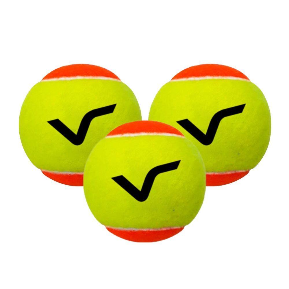 Miniatura Kit Raquete De Beach Tennis Classic Full Carbon Com 3 Bolas E Bolsa De Transporte Vg Plus Laranja