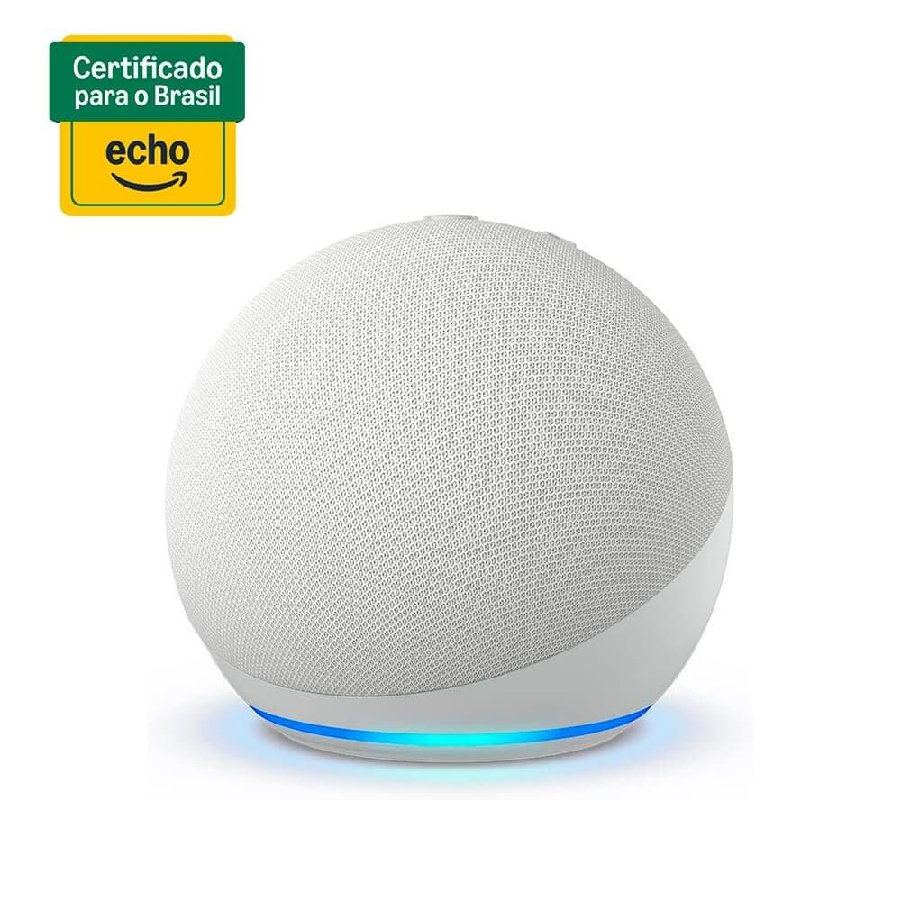 Miniatura Echo Dot 5ª geração Amazon, com Alexa, Smart Speaker, Branco - B09B8XVSDP
