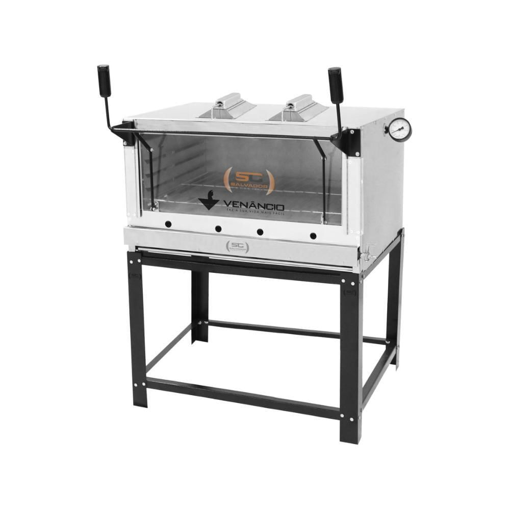 Miniatura Forno Lastro Refratário Gás Infravermelho Gratinador Inox Firiv90 - Venâncio