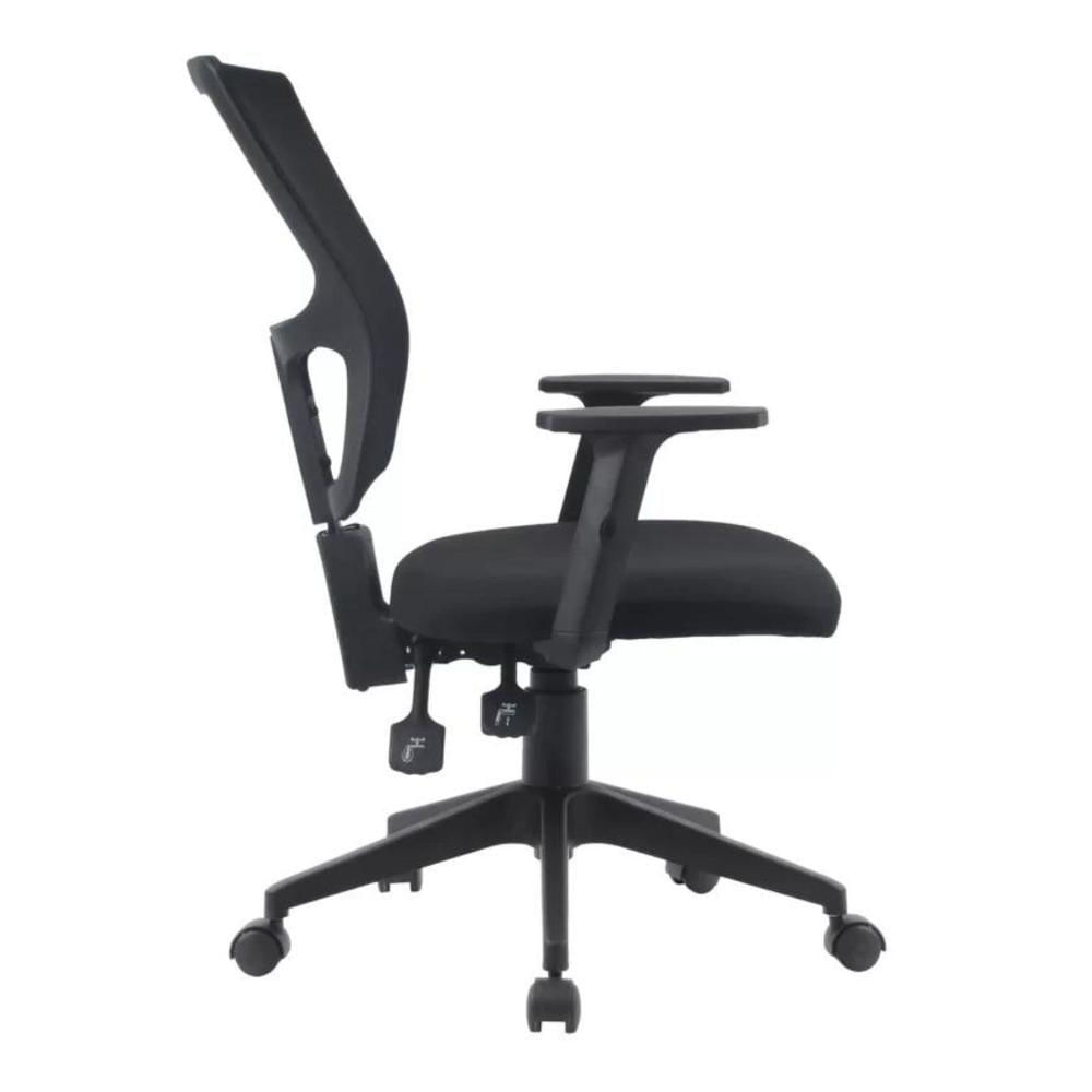 Miniatura Cadeira Giratória Nr-17 Londres Diretor Fratini Revestida Em Polipropileno Preto Base Rodizio Nylon