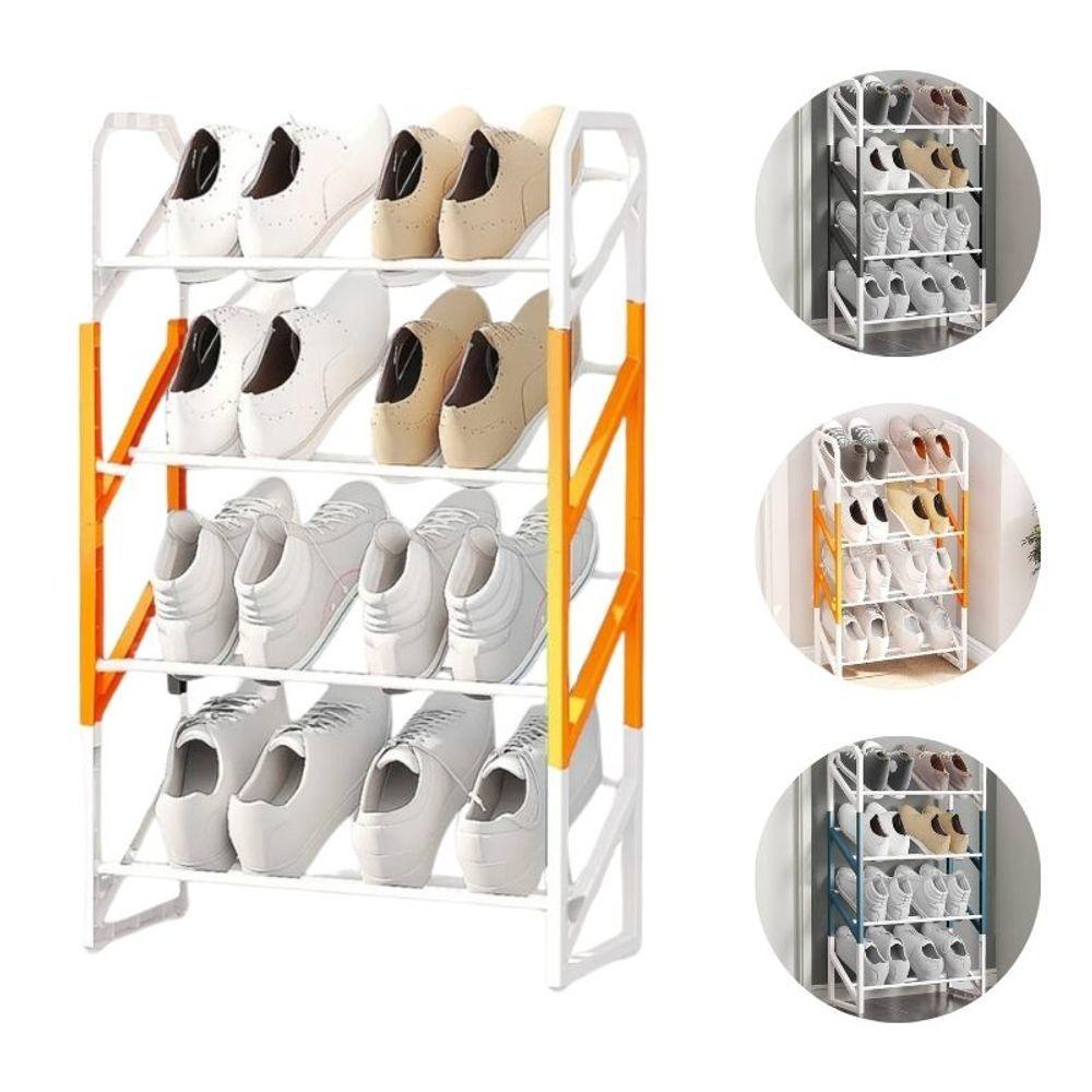 Miniatura Sapateira Com 04 Prateleiras Inclinadas Organizador 08 Pares
