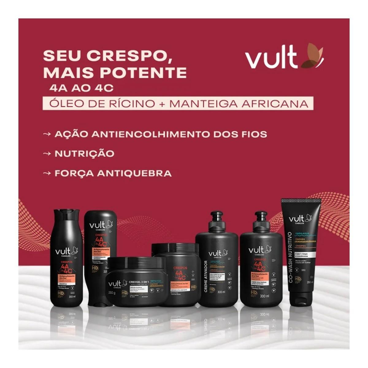 Miniatura Creme Ativador Vult Cabelos Ondulados,Cacheados E Crespos 30