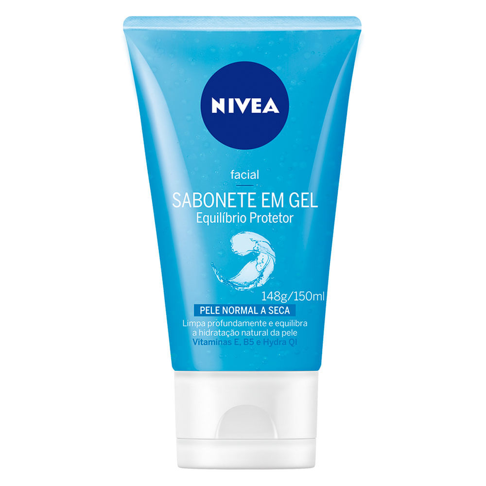 Miniatura Sabonete Em Gel Facial Nivea Equilíbrio Protetor 150ml