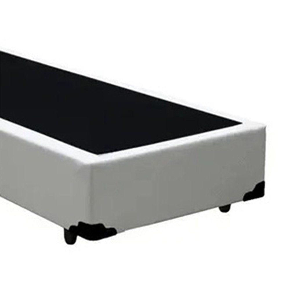 Miniatura Cama Box Solteiro Extremo Reforçado Sintético Xerife Móveis Branco 40x88x188