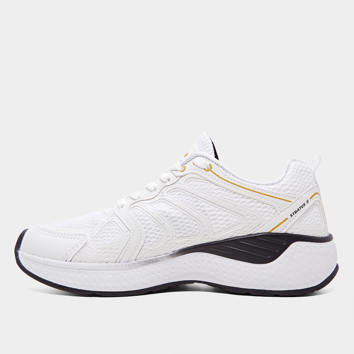 Miniatura Tênis Diadora Stratus II Branco+dourado - 35
